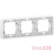 Рамка 3 поста IP55, белый, Mureva Styl Schneider MUR39109