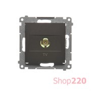 Розетка TV, коричневый, SIMON54