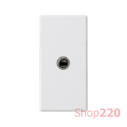 Розетка аудио stereo mini-jack, 1 модуль, белый, К45 Simon K123B/9