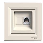 Розетка компьютерная RJ-45 кат.6, кремовый, EPH4700123 Schneider Asfora