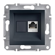 Розетка компьютерная RJ45 кат.6, антрацит, EPH4700171 Asfora Schneider
