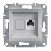 Розетка компьютерная RJ45 кат.6, алюминий, EPH4700161 Asfora Schneider