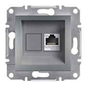 Розетка компьютерная RJ45, сталь, EPH4300162 Asfora Schneider