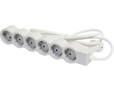 Удлинитель на 6 розеток, 16 А, кабель 5 м, черный, стандарт 694572 Legrand