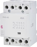 Контактор модульный тихий, 40А 220В, 4но, R 40-40 230V, ETI 2463410