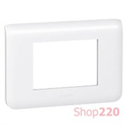 Рамка 3 модуля, белый, Mosaic New Legrand 078803L
