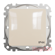 Выключатель влагозащищенный IP44, бежевый, Sedna Design