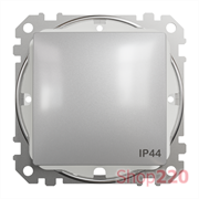 Выключатель влагозащищенный IP44, алюминий, Sedna Design