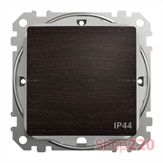 Выключатель влагозащищенный IP44, венге, Sedna Design
