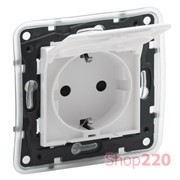 Розетка электрическая с крышкой IP44, белый, Niloe Step Legrand
