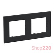 Рамка 2 поста, антрацит, Niloe Step Legrand