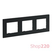 Рамка 3 поста, антрацит, Niloe Step Legrand