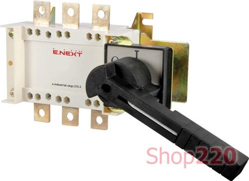Выключатель-разъединитель 315А, 3 фазы, e.industrial.ukgz.315.3, 3р Enext - фото 100299