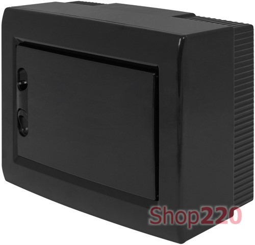 Щит черного цвета на 8 модулей, навесной, e.plbox.pro.n.08b.black ENEXT CP32908B - фото 100927