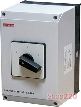 Пакетный переключатель 1-0-2 в корпусе, 40А, 4 полюса, e.industrial.sb.1-0-2.4.40 Enext i0360013 - фото 101822