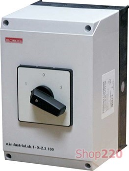 Пакетный переключатель 1-0-2 в корпусе, 20А, 4 полюса, e.industrial.sb.1-0-2.4.20 Enext i0360012 - фото 101829