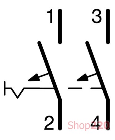 Автоматический выключатель 25 А, 2-полюсный, хар-ка С, Hager - фото 104041