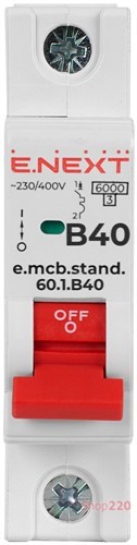 Автомат 32 А, 1-фазный, тип В, e.mcb.stand.60.1.B32 Enext - фото 104541