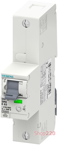 Селективный автоматический выключатель 20А, 1 полюс, кривая Е, Siemens - фото 106279