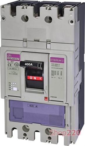 Силовой автомат 400 А, 3-фазный, EB2400/3LF ETIBREAK 2 ETI - фото 107932