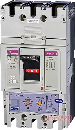 Силовой автомат 630 А, 3-фазный, EB2630/3E ETIBREAK 2 ETI - фото 108036