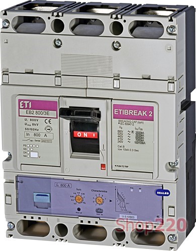Силовой автомат 800 А, 3-фазный, EB2800/3E ETIBREAK 2 ETI - фото 108048
