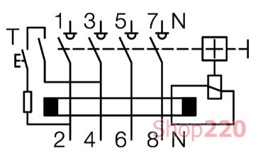 УЗО 40А селективное 300мА S, 4 полюса, тип А, Hager - фото 108126