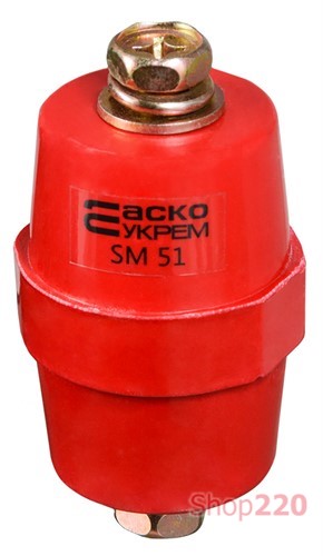 Изолятор-держатель для шин, SM51 Аско - фото 112452