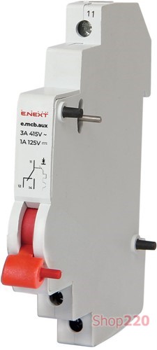 Дополнительный контакт для автоматов серии STAND.45 и PRO, e.mcb.aux Enext - фото 113235