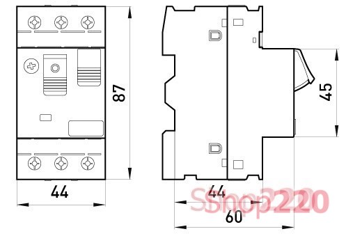 Автомат для защиты двигателя 13-18А, e.mp.pro.18 Enext p004019 - фото 114122