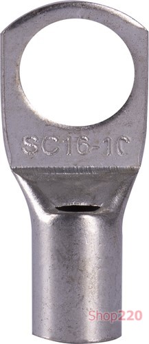 Кабельный наконечник 16 мм кв под пайку, луженая медь, e.end.stand.c.16, D10.5 Enext s19020 - фото 114469