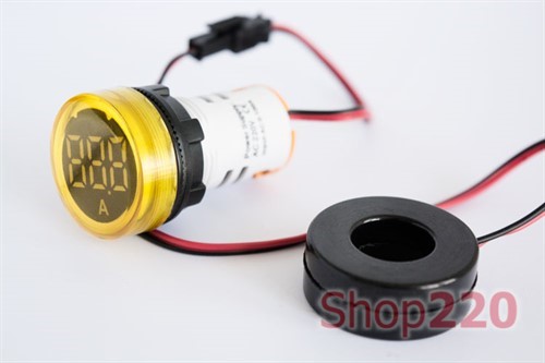 Лампа светодиодная с индикатором тока O22мм, 5-100 А, e.ad22.am Enext - фото 115324