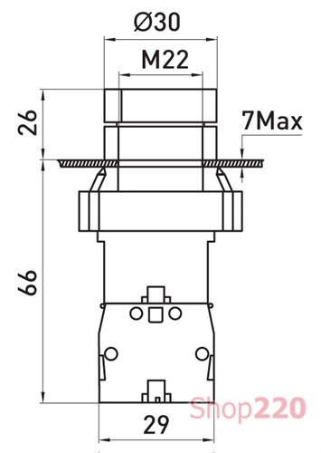 Переключатель с подсветкой на 2 фиксированных положения зеленый, e.mb.bk2365 Enext - фото 115412