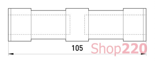 Гильза соединительная для СИП 70 мм.кв., e.tube.pro.ins.a.70.70 Enext - фото 116185