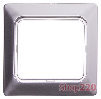 Рамка для влагозащищенной розетки, алюминий, e.lux.12094L.1.fr.wp.aluminium Enext - фото 116928