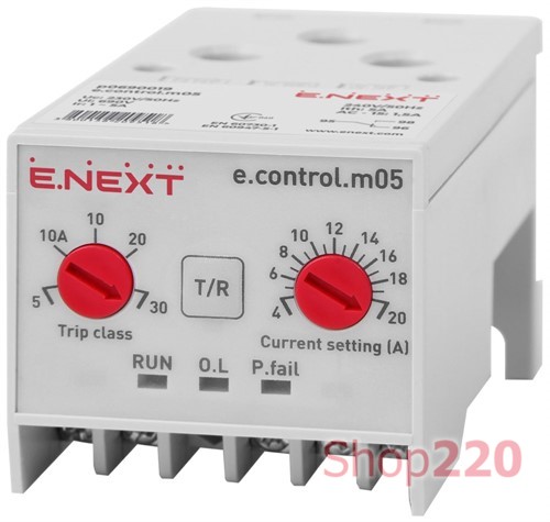 Реле защиты двигателя 4-20А, e.control.m05 Enext - фото 118006