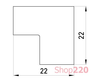 Внутренний угол для короба 15х10мм, e.trunking.blend.in.stand.15.10 Enext - фото 118494