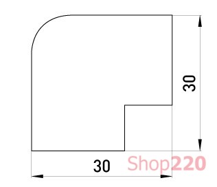 Плоский угол для короба 15х10мм, e.trunking.blend.angle.stand.15.10 Enext - фото 118514