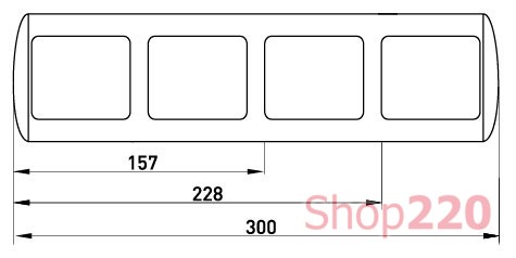 Рамка 3-местная, e.install.stand.frame.3.cer Enext - фото 119029