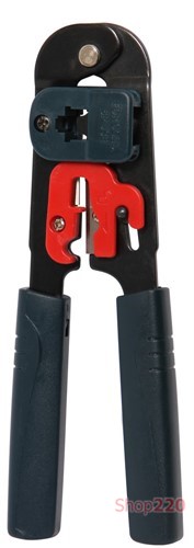 Инструмент для обжима коннекторов, зачистки и резки кабеля, e.tool.crimp.ht.208.m Enext - фото 120570