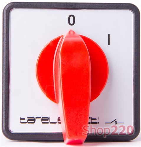 Пакетный переключатель щитовой, с передней панелью, 3p, 0-1, 40А, LK40/2.211-ZP/45 TAREL - фото 121128