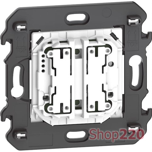 Умный выключатель сценарный двухклавишный на 4 сценария беспроводной 2 модуля, белый, Living Now NETATMO - фото 122972