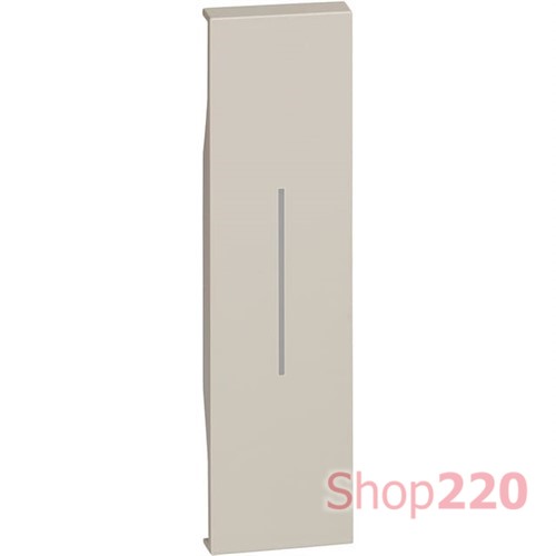 Умный выключатель двухклавишный проводной с нейтралью 250 Вт (LED-100) 2 модуля, песочный, Living Now NETATMO - фото 123080