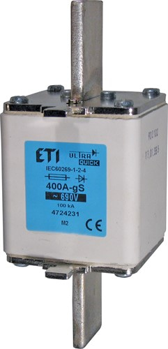 Сверхбыстрый предохранитель M2 450A 690V gS (100kA) для частотного преобразователя (aR+gL) - фото 126511