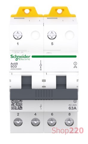 A9SCO263 Schneider Electric Переключатель ввода резерва 63А, 2