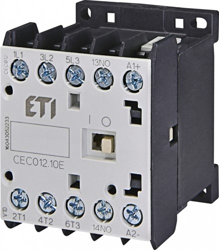 Контактор миниатюрный CEC 12.10-24V DC (12A; 5,5kW; AC3) - фото 128949