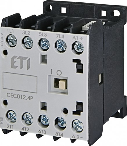 Контактор миниатюрный CEC 12.4P 230V АС (12A; 5,5kW; AC3) 4р (4 н.в.) - фото 128951