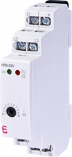 Реле контроля последовательности и обрыва фаз HRN-55N 3x400/230AC (3F, 1x8A_AC1) с нейтралью - фото 130218