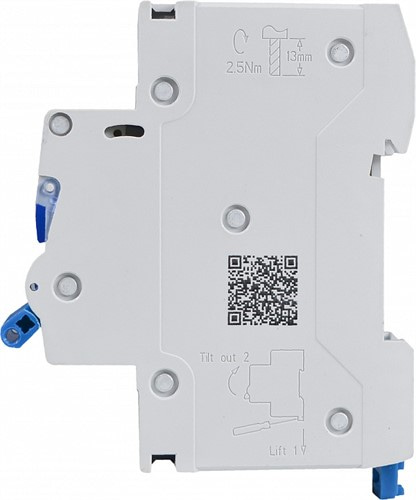 Модульный автоматический выключатель 50А 2р, С, 6kА, UTrust - фото 135591