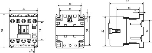 Пускатель ПМ 0-12-10 F7 110В (LC1-K1210) - фото 137534